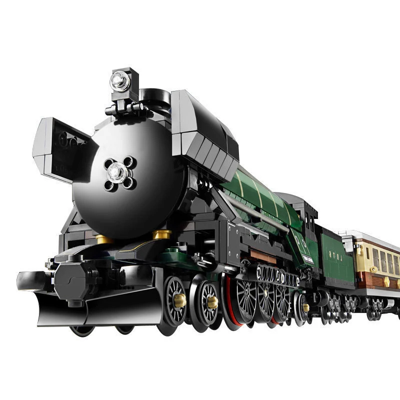 LEGOING Technic Series 1085pcs Emerald Night Train Model Building Blocks Birthday Gift Toys For Children Lepin 21005 