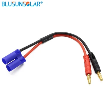 

10 pieces / lot EC5 Connector to 4.0mm Banana Plug with 14AWG 213MM Silicone Charger Cable