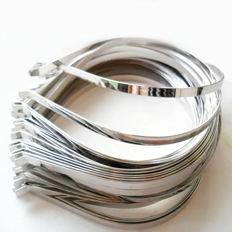 10 ШТ. Металл Нержавеющая Сталь Родий Золотой Черный Hairbands Ширина 2 мм 3 4 5 6 7 8 9