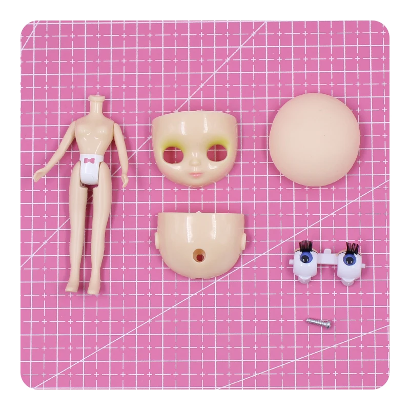 

mini blyth normal body nude doll 7.5cm eye shell accessories it suitable for girl toy gift present