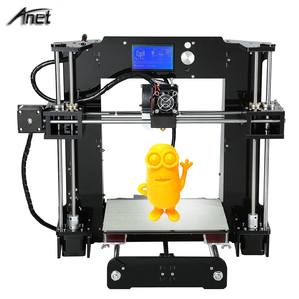 

2019 Top sell 3D printer Anet A6 E10 3d Printing Machines 3d-Printer Large Size Printer 3d Heated Bed 10M PLA SD Card Free Gifts