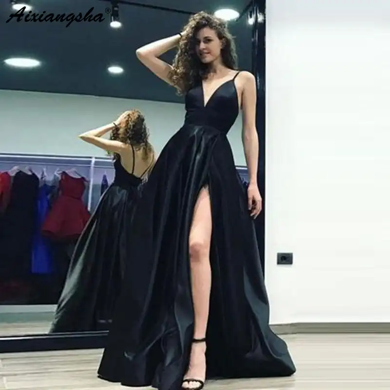 long dress thigh split