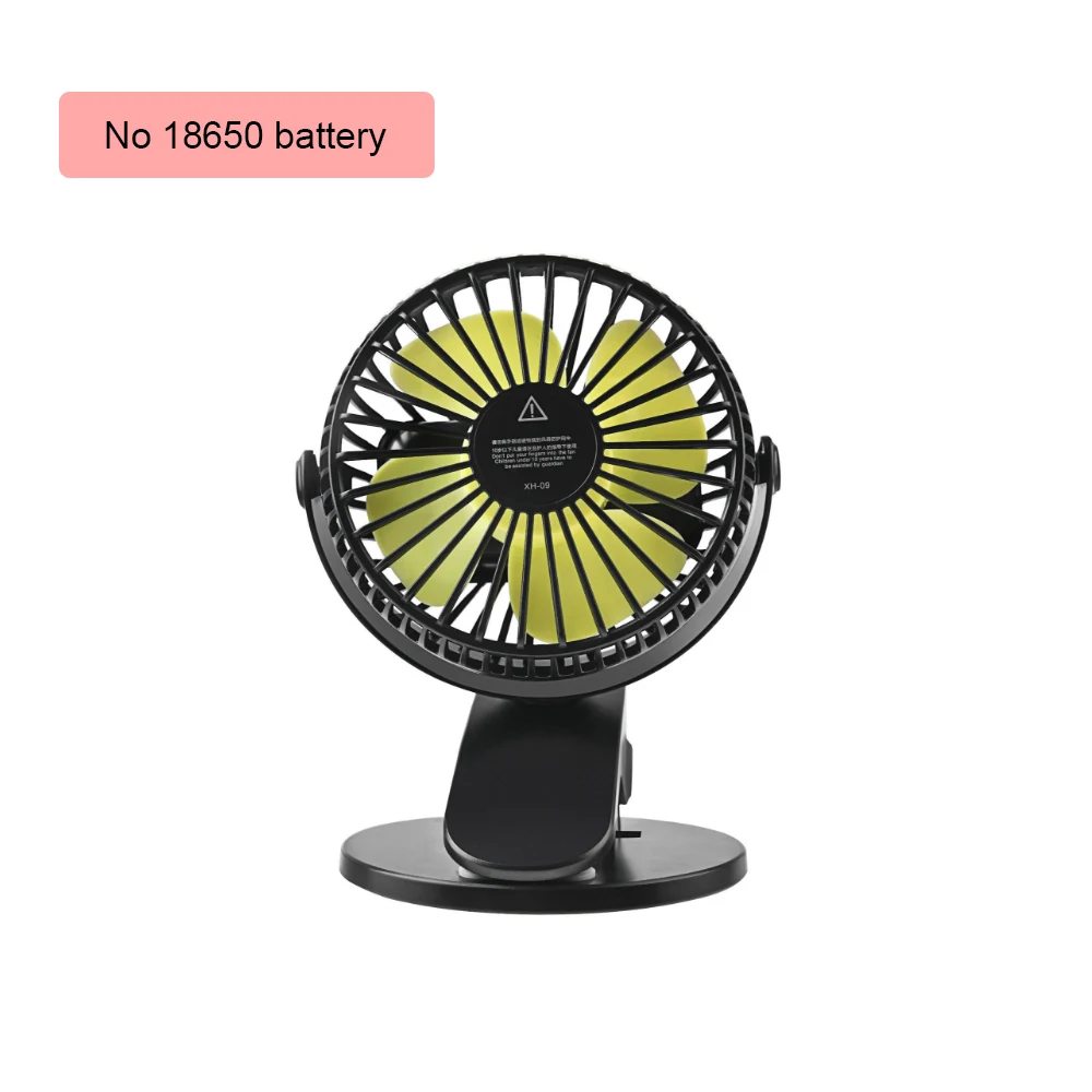 

Mini Desk Fan USB Rechargeable Clip Fan 360° Adjustable Cooling Fan for Stroller Office Outdoor 1pcs