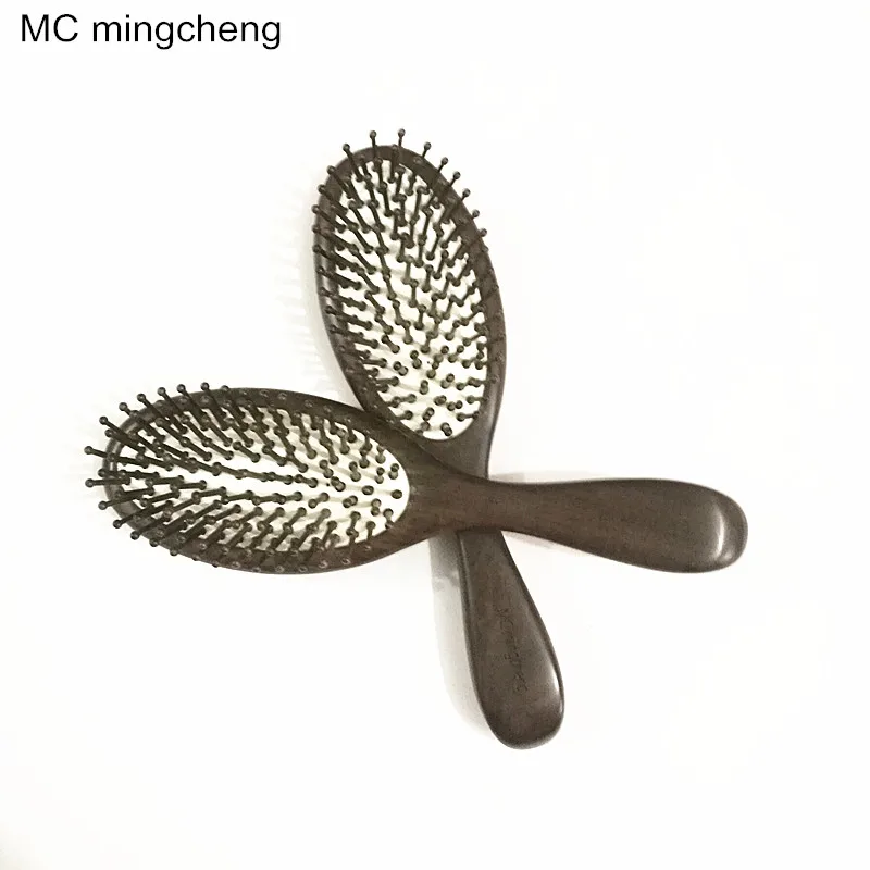 Caixa de Embalagem Pente de Cabelo Cuidados de Saúde Escova de Cabelo Reduzir a Perda de Cabelo Ebony Profissional Massagem Pentes Anti-estático Hairdress Estilo mc