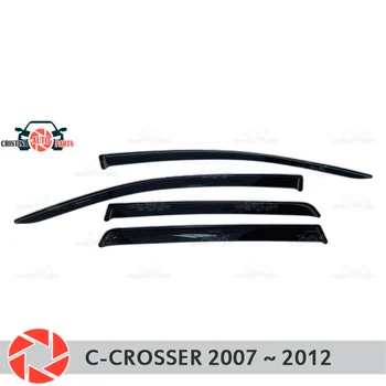 

Window deflector for Citroen C-Crosser 2007-2012 rain deflector dirt protection car styling decoration accessories molding