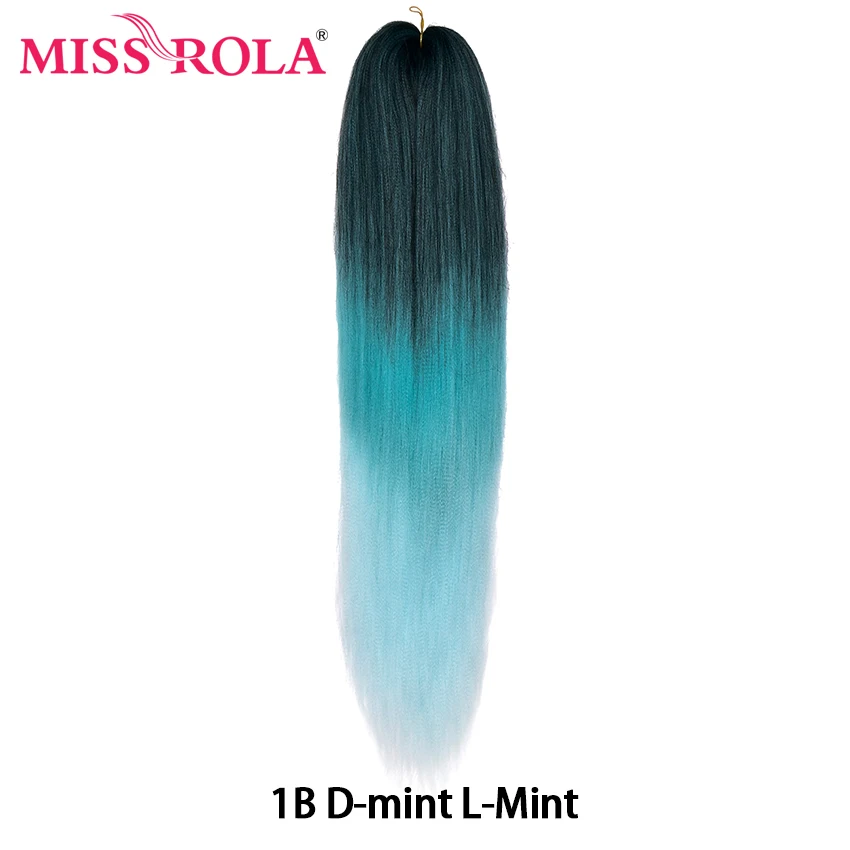 Miss Rola 24 Inches100 g Yaki прямые синтетические волосы для наращивания предварительно растянутые вязанные крючком огромные косы канекалон плетение волос - Цвет: #31