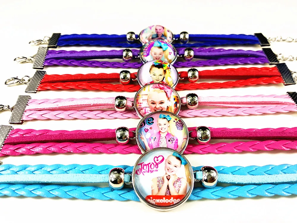 24 шт./лот стиль певица Сива стеклянные браслеты розовый красный фиолетовый синий браслет для обувь девочек для женщин