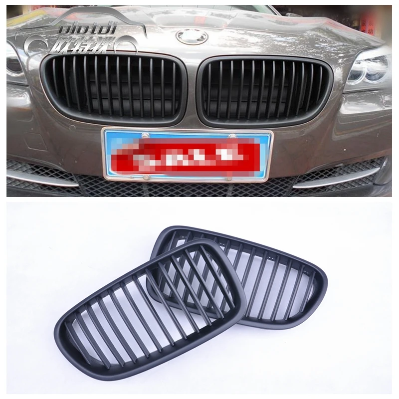 cheap For BMW F10 F11 5 Series M5 Saloon 2010up Matt Black Front Kidney Grills Car Racing Grille accessories