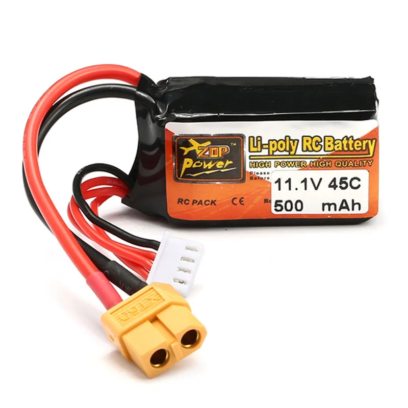 Zep Power 11 1 В 500 мАч 45C 3S аккумуляторная Lipo батарея XT60 Разъем для RC дронов FPV Quadcopter