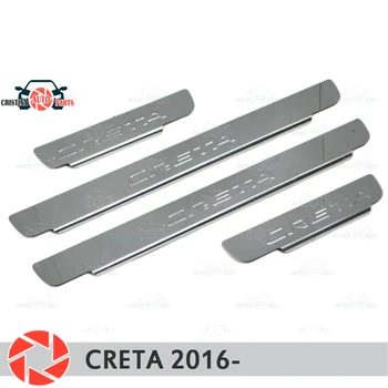 

Door sills for Hyundai Creta 2016- step plate inner trim accessories protection scuff car styling decoration stamp model