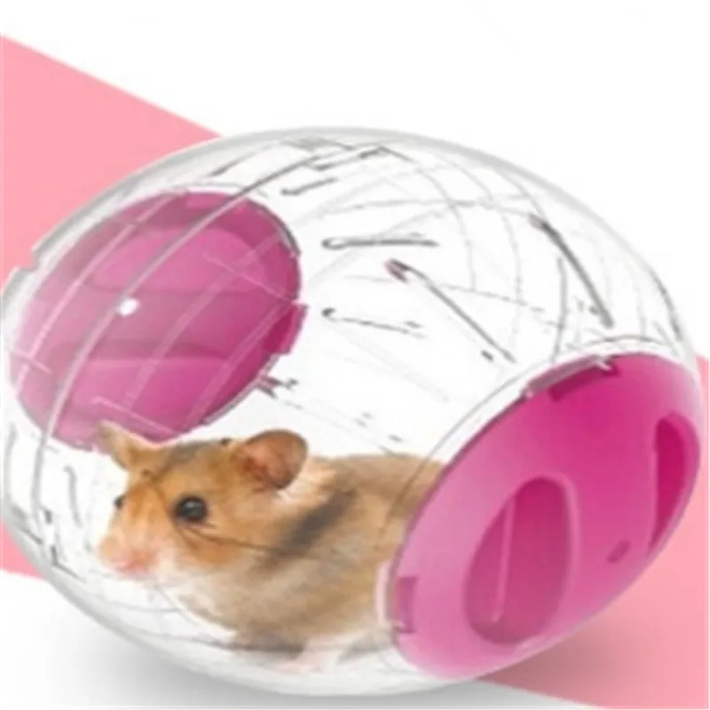 ZHPZPET популярный трехцветный бегущий мяч для домашнего питомца, смешная прозрачная пластиковая бегущая игрушка для бега, маленькая Шиншилла, хомяк