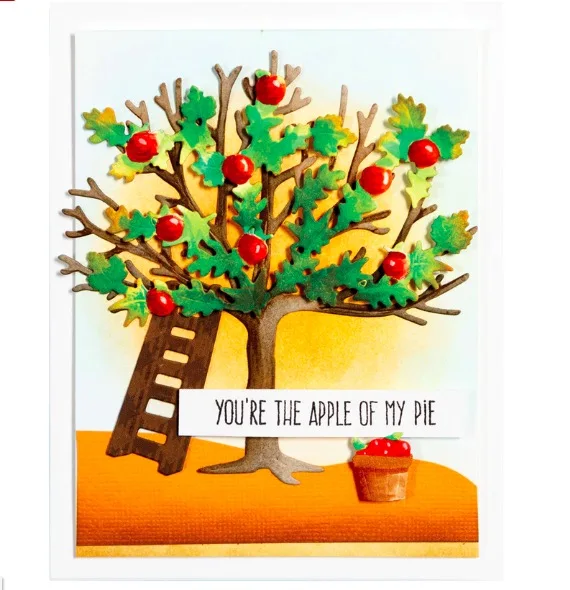 

Canopy Autumn Etching metal cutting die carbon steel die for DIY Scrapbooking/Card Making/Kids Fun Decoration Supplies