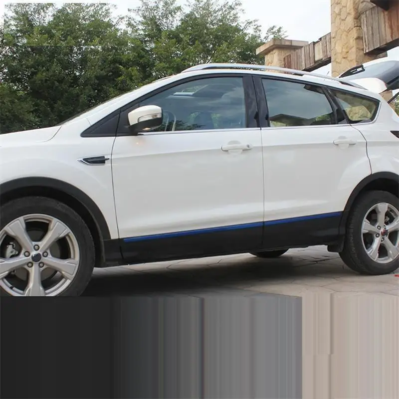 

Trunk Rear Panels Foot Pedal exterior decorative accessories car styling mouldings sticker strip 13 14 15 16 FOR Ford Kuga