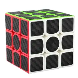 3x3x3 скоростной куб из углеродного волокна наклейка для гладких кубиков Fidget Puzzles IUNEED TOY Store