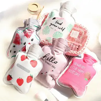 

Cartoon Mini Cute Warm Hot Water Bag Water Injection Explosion-proof Hand Warmer for Painful Menstruation Funny DIY decoration