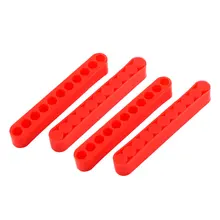 UXCELL длиной 90 мм 7 мм диаметр 11-отверстие отвертка бит держатель блока красный 4 шт