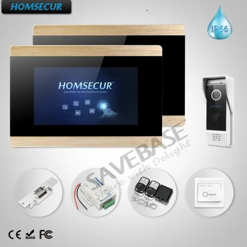 

HOMSECUR 7" Hands-free Video Door Entry Phone Call System+Recording & Snapshot BC031-B+BM715-G