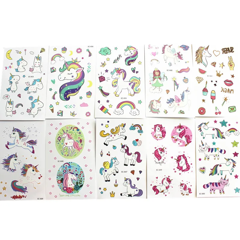 unicorn kids tatoo (8)