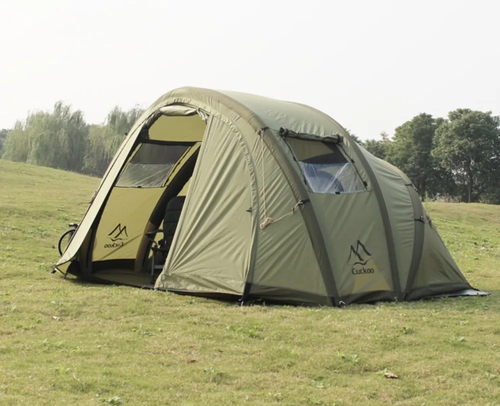 3-4 Person outdoor family inflatable canopy gazebo carp fishing family camping tube automatic air tent with zippered door 3-4 Person outdoor family inflatable canopy gazebo carp fishing family camping tube automatic air tent with zippered door