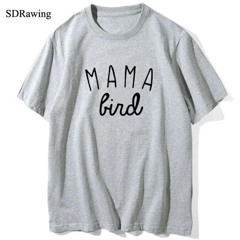 Mama Bird/футболка женская футболка подарки для повседневной носки Забавные