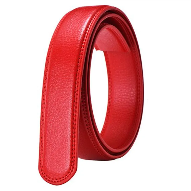 

Men's No Buckle Belt Body Strap Without Buckle Belts Man Business Casual Male Black Coffee White Red Belts Automatic Buckle Belt
