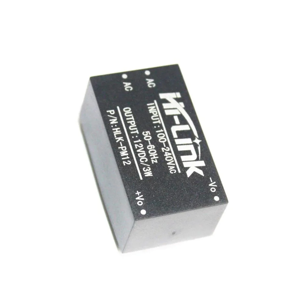 

ShenzhenMaker HI-LINK HLK-PM12 POWER SUPPLY MODULE. AC/ DC ISOLATION 12V 3W