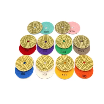 

CNBTR 1PCS Diamond Wet Polishing Pads 3 inch Pads for Granite Stone Concrete Marble Floor Grinder or Polisher 50#-3000#