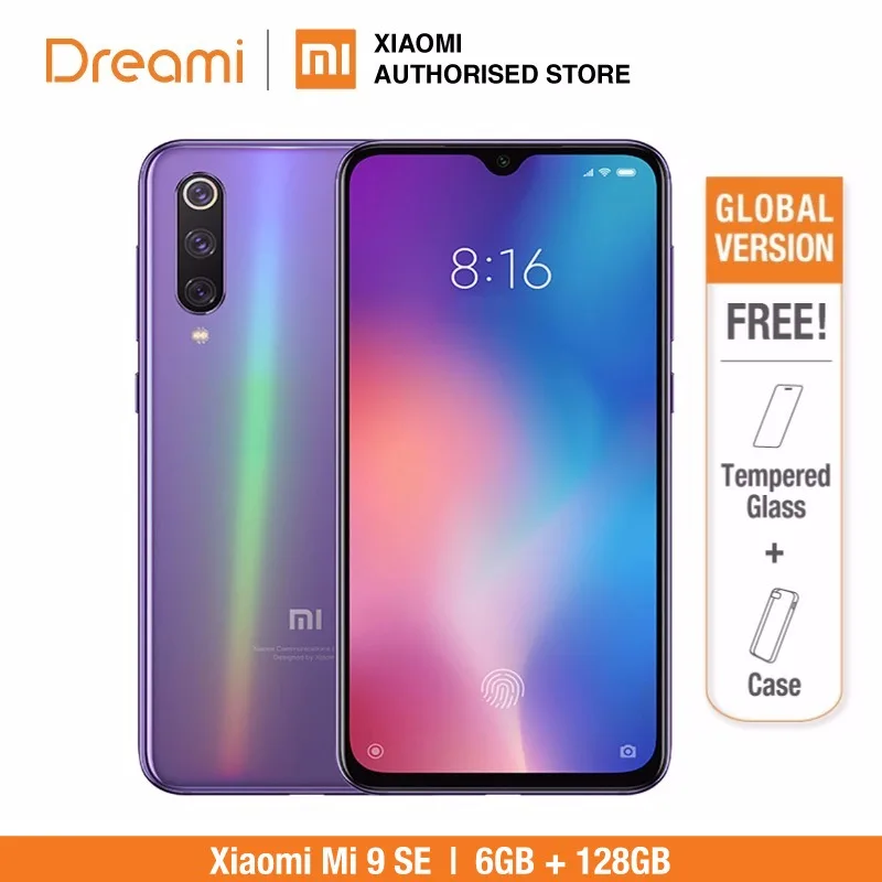 النسخة العالمية شياو mi mi 9 SE 128 GB ROM 6 GB RAM (العلامة التجارية الجديدة و مختومة) mi 9 SE