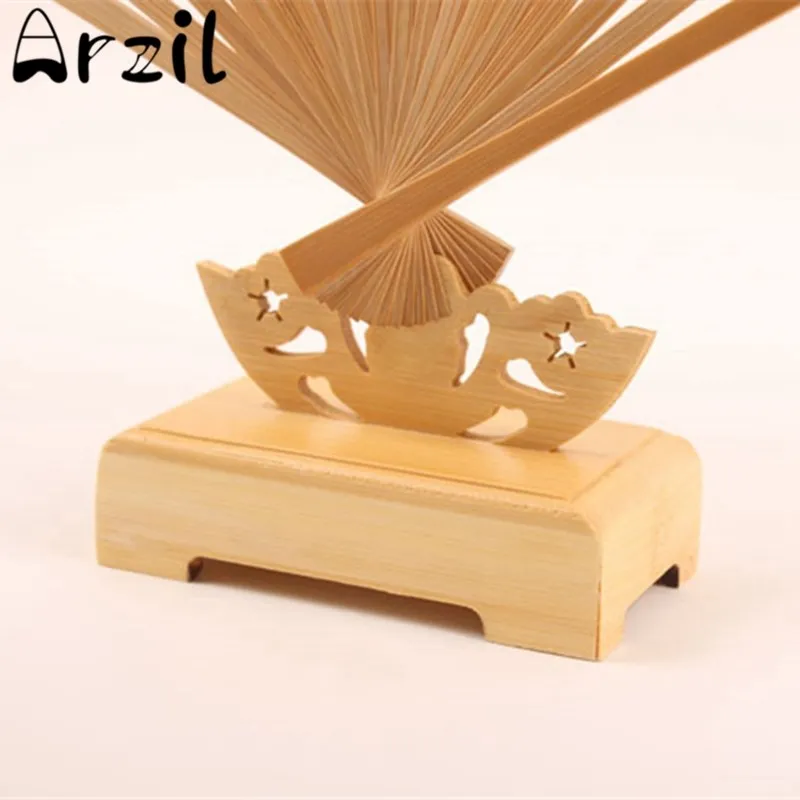 Buy Hand Fan Stand Display Base Holder Bamboo Chinese