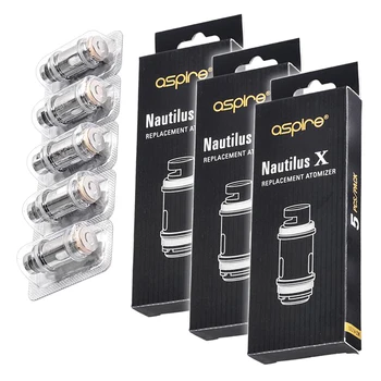 

Aspire Nautilus X 1.5 ohm 14-20W Replacement Coil 15 Pieces for Nautilus X Atomizer Tank