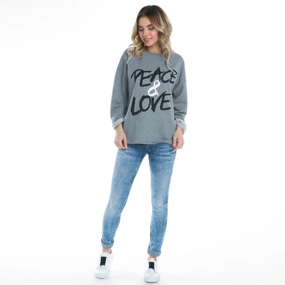 Лонгслив oversize с надписью Gloria Jeans женский GAC008569|hoodie hoody|hoodies for womenjean hoodie women |