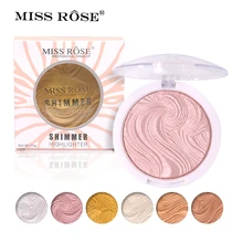 Miss Rose Glow набор хайлайтер Осветляющий макияж мерцающая пудра палитра основа осветитель стойкий контур лица золотой бронзатор