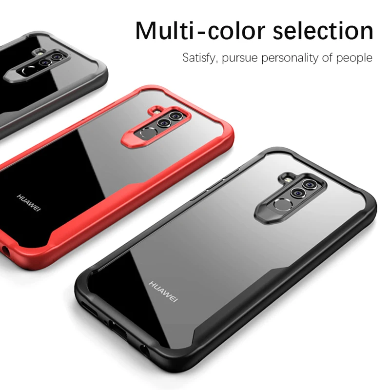 LUPHIE Shockproof Case For Huawei Mate 20 Pro Lite Nova 3 3i Transparent Case (2)