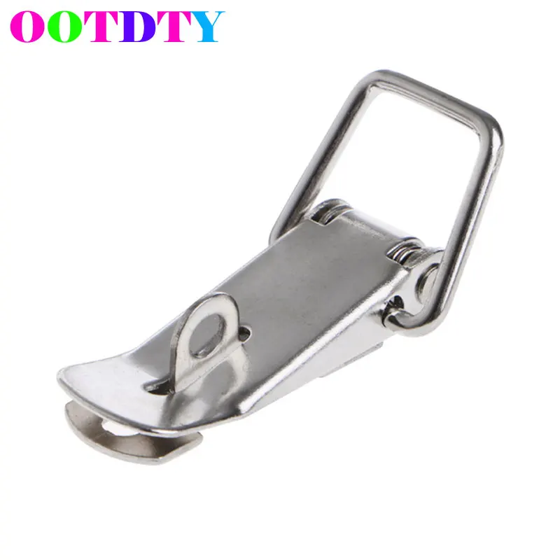 

4Pcs/lot Hardware Cabinet Boxes Spring Loaded Toggle Latch Catch Hasp Iron Hasp For Sliding Door Window Cabinet