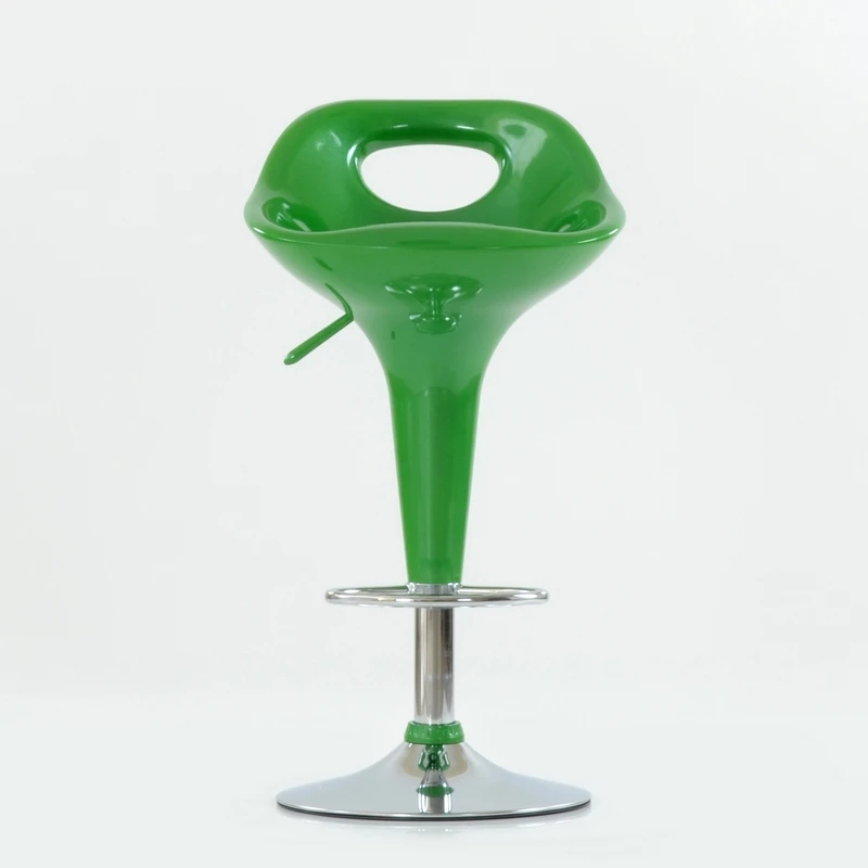 N7Green Barneo N-7 зеленый стул пластиковый поворотный кухонный высокий барный стул на газ-лифте мебель для кухни стул для барной стойки стул дизайнерский высокий кухонный стул для лофта по России