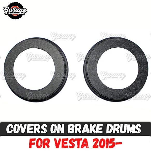 

Guard covers for Lada Vesta 2015- / X-Ray 2015- on brake drums ABS plastic accessories function protective car styling tuning