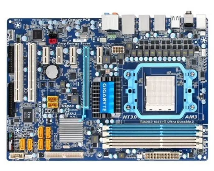 Для Gigabyte GA-MA770T-UD3P оригинальная настольная материнская плата MA770T-UD3P 770 Socket AM3 DDR3 SATA2