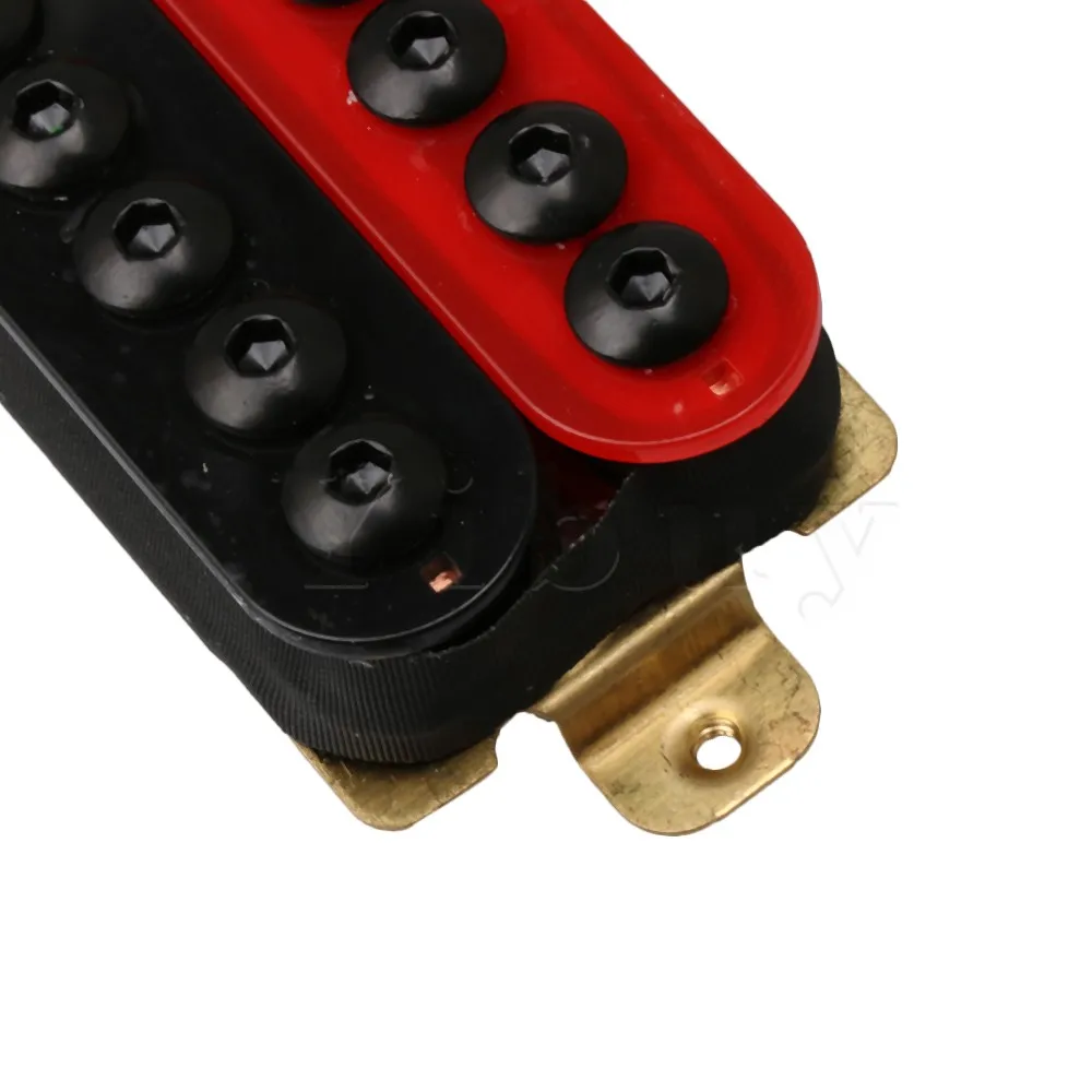 Double Coil Humbucker Electric Guitar Neck Bridge Pickup Red and Black  