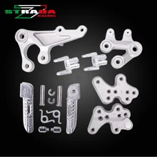 Front Foot Rests Pedal Bracket Assembly Kit For Suzuki GSXR1000 K5 2005 2006 2007 2008 2009 2010 2011 05-11 Motorcycle Parts