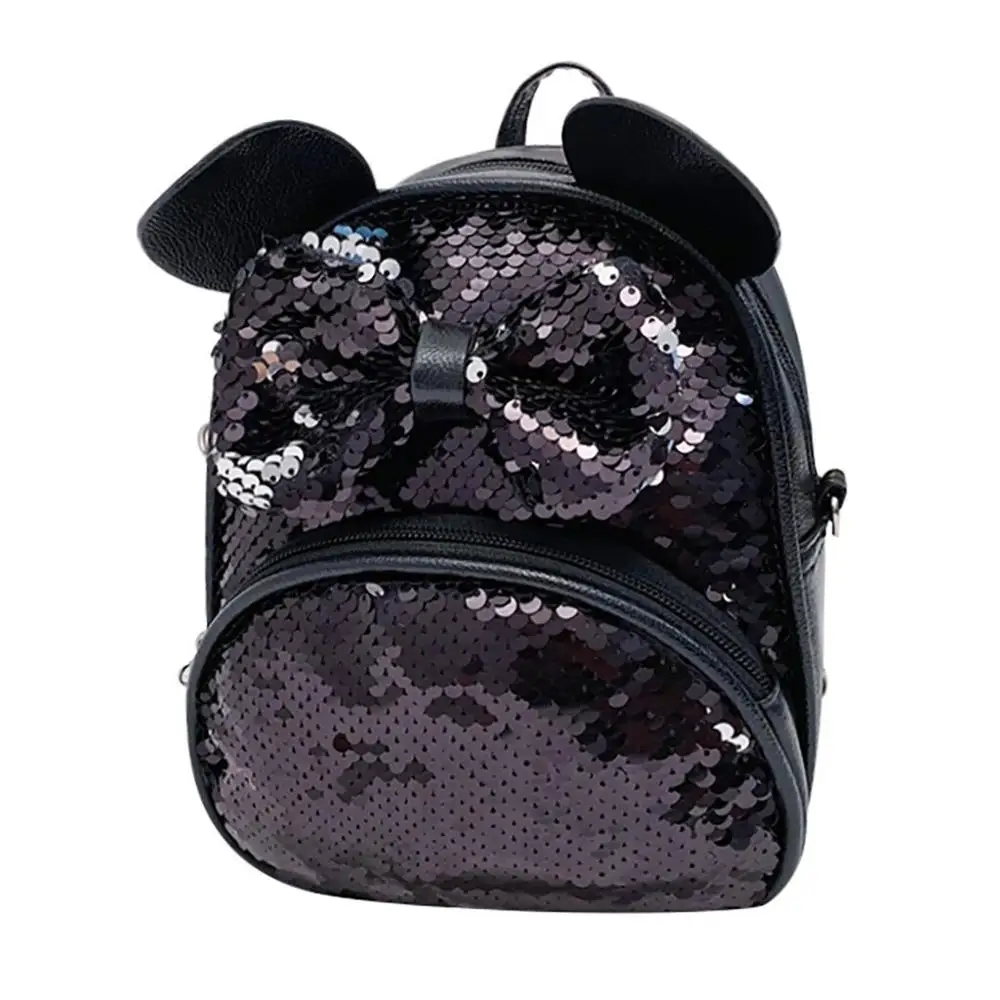 

Backpacks Fashion Lady Cartoon Sequins School Back Pack Travel Satchel Student Panelled Zipper Backpack Bolso Mochila Mujer