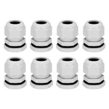 UXCELL 8 шт. PG11/PG13.5/M20x1.5 белый/черный кабельный сальник для герметизации провода с Водонепроницаемый Пластик смежных регулируемых контргайки кабель провода простота установки