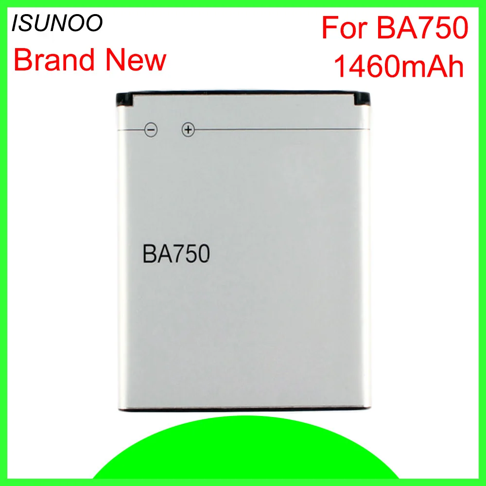 

ISUNOO 5pcs/lot 1460mAh BA750 Battery for Sony Ericsson Xperia Acro Arc S LT15i LT18i X12 Battery