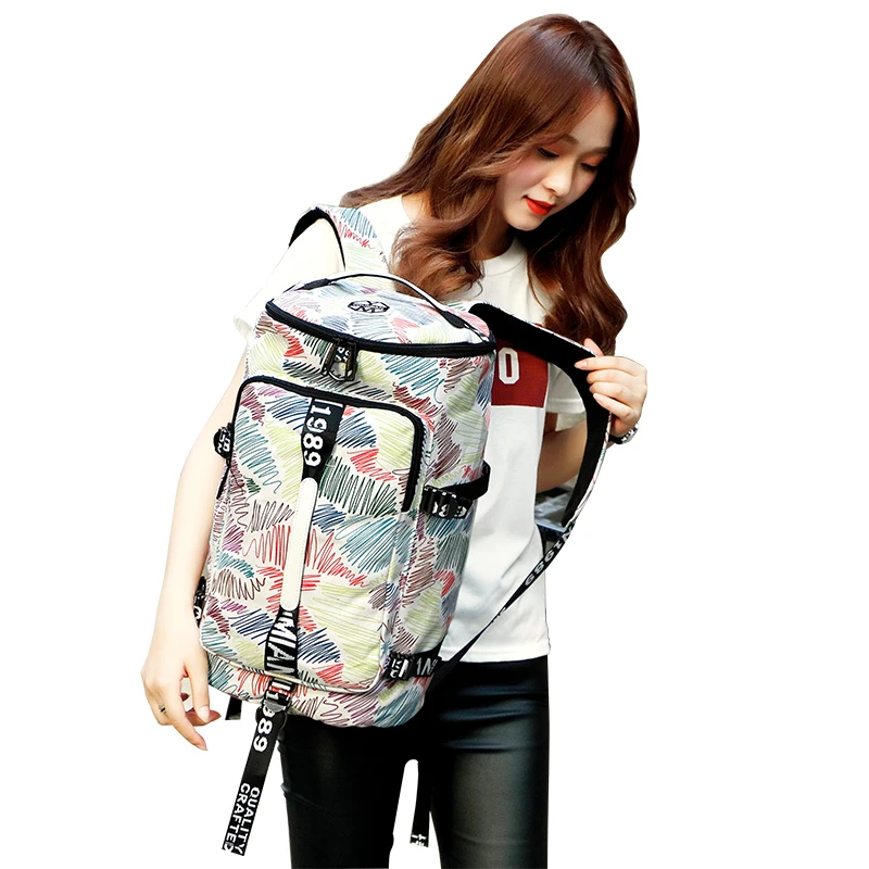 Студенческая сумка для средней школы, женская сумка на плечо, большая вместительность, корейская мода, студенческий рюкзак для девочек средней школы