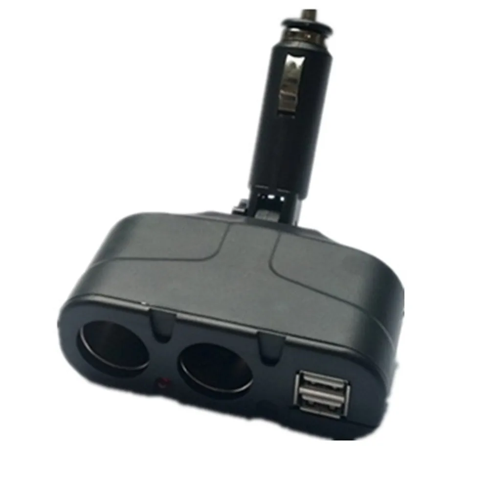 Portable Dual USB Car Charger Dual DC12V/24V Electronic Multi functions Car Socket Cigarette