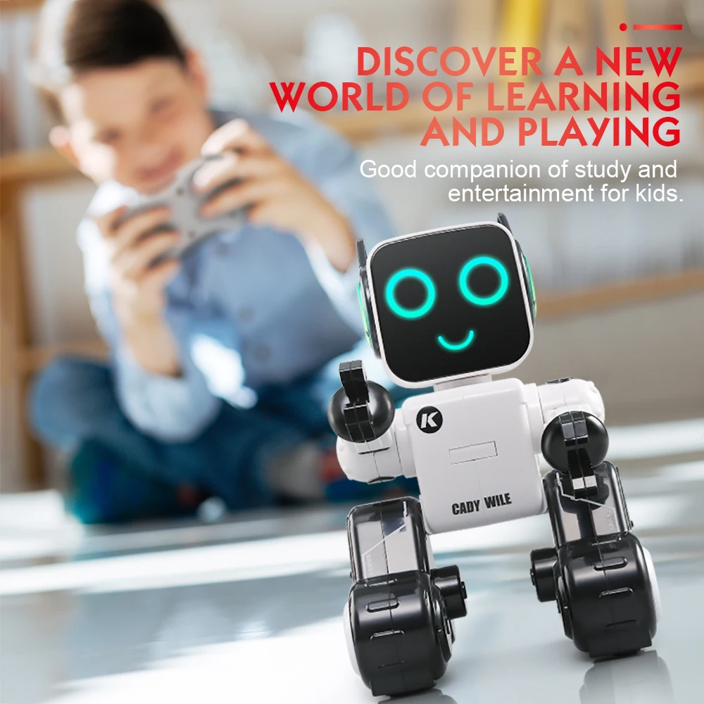 

JJRC R4 Robot 2.4G Intelligent Remote Control Robot Programming Interactive Sound Control Robot Money Management Robot Toys