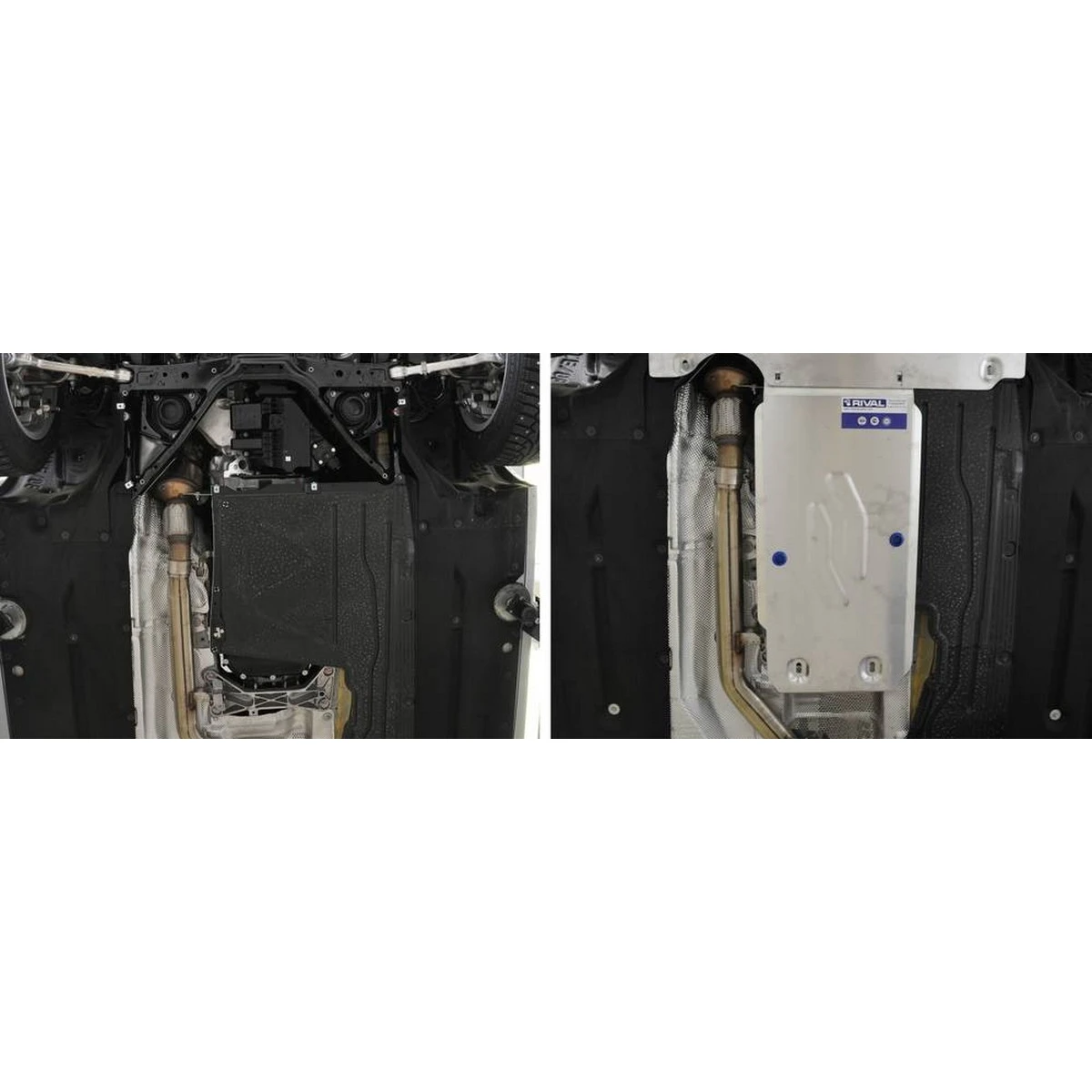 Защита КПП Rival 333.0521.1 (для BMW 3-series V - 316i; 320i RWD 2012-н.в./BMW 4-series V - 420i; 420d купе RWD 2012-н.в., алюминий 4 мм, крепеж в комплекте)