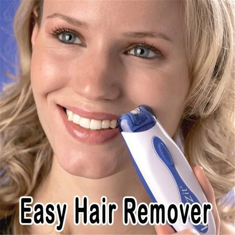 

Dropshipping 2018 Easy Hair Remover Portable Electric Pull Tweeze Device Women Hair Removal Epilator ABS Facial Trimmer Female