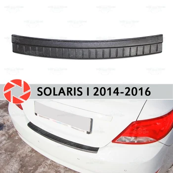 

Plate cover rear bumper for Hyundai Solaris 2014-2016 guard protection plate car styling decoration accessories molding