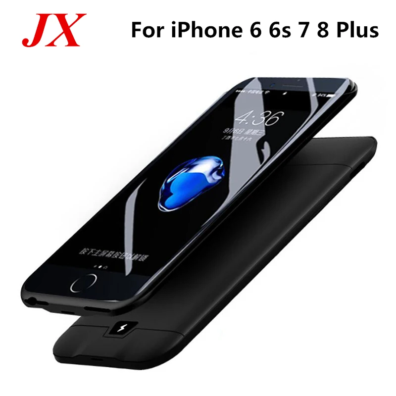 Для iPhone 6 Plus чехол для аккумулятора 8000 Mah силиконовый запасной блок питания 6s 7 8