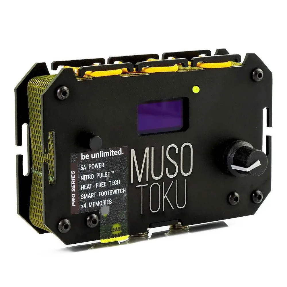 

Musotoku Tattoo Power Supply with Jack Clip Cord NITRO Startup Pulse Configurable Power Supply for Tattoo Machines Black/Green